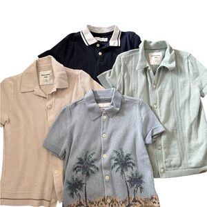 Abercrombie Kids Button Down Shirt Set - Navy, Cream, Light Blue, Mint Green